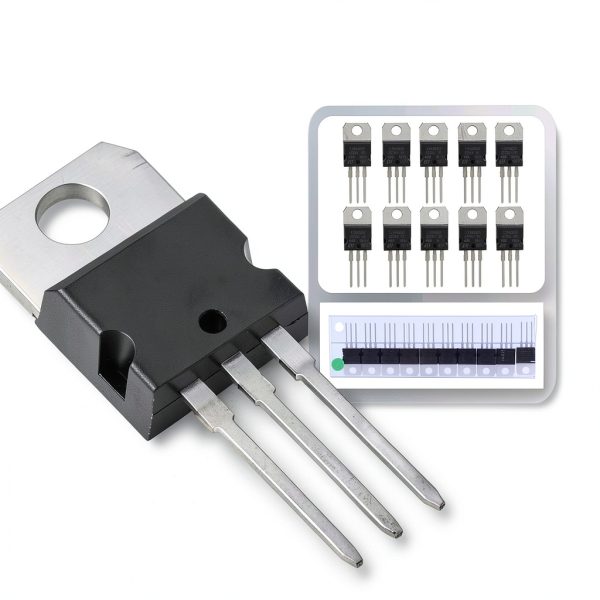 Niiyen L7805 Voltage Regulator 5V 1.5A Linear Fixed, 10pcs Lot-7