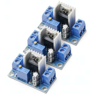 3PCS LM317 Adjustable Voltage Regulator Power Supply LM317 DC-DC 4.2-40V to 1.2-37V Step Down Buck Converter Board Module-0