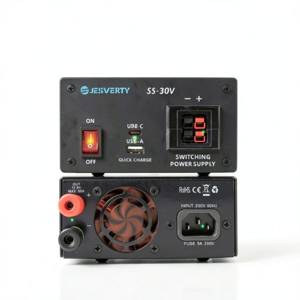 SS30V 13.8V 30A DC Power Supply Compact with USB-C Quick-Charge-2
