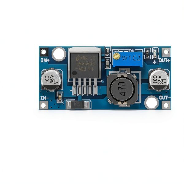 LM2596 DC-DC Buck Converter Module, 8 Pack Adjustable Voltage Regulator, 3.2V-46V Input (Recommended ≤40V), 1.25V-35V Output, 3A Max, Step Down Power Supply for Arduino, LED, DIY Projects-2