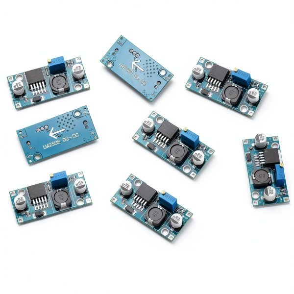 LM2596 DC-DC Buck Converter Module, 8 Pack Adjustable Voltage Regulator, 3.2V-46V Input (Recommended ≤40V), 1.25V-35V Output, 3A Max, Step Down Power Supply for Arduino, LED, DIY Projects-5