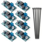 LM2596 DC-DC Buck Converter Module, 8 Pack Adjustable Voltage Regulator, 3.2V-46V Input (Recommended ≤40V), 1.25V-35V Output, 3A Max, Step Down Power Supply for Arduino, LED, DIY Projects-0