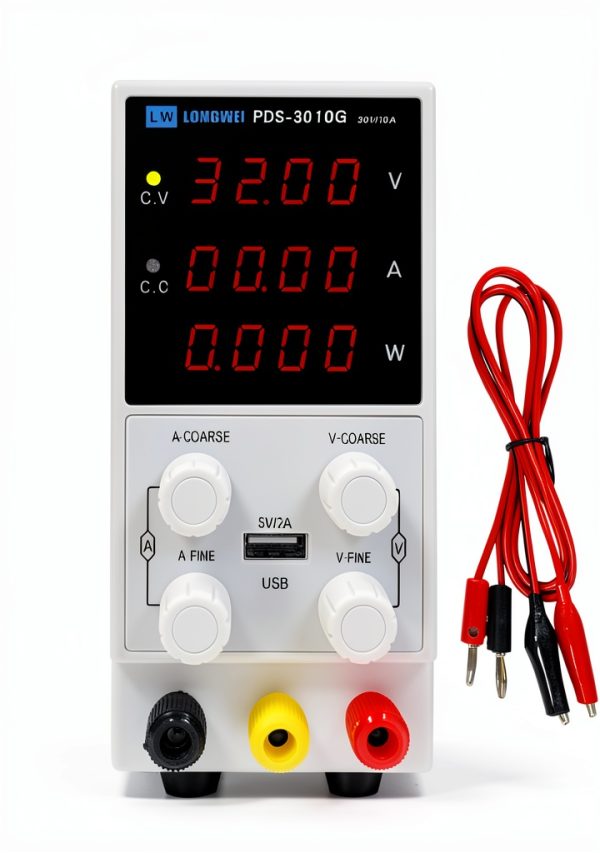 DC Power Supply Variable, Adjustable Switching Regulated Power Supply 30V 10A with Encoder Coarse & Fine Adjustments Knob, Beach Power Supply with USB 5V 2A Charge Interface-0