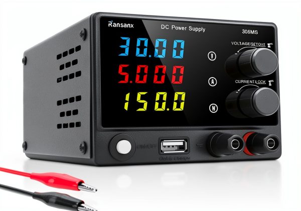 Ransanx DC Power Supply Variable 30V 5A Bench with 4 Digit LED Display-0