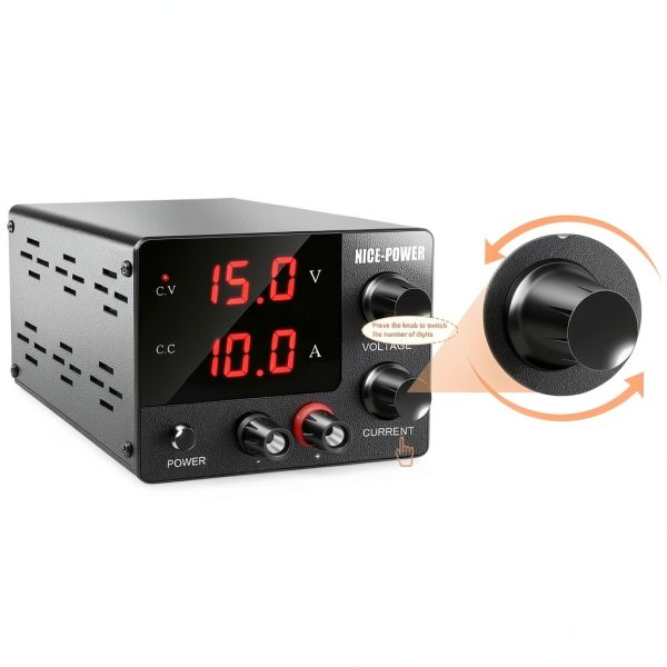 DC Power Supply NICE-POWER SPS-E3010 150W 0-30V 0-10A Compact Bench-4