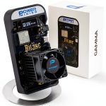 Bitaxe Gamma 602 ASIC Bitcoin Miner | 1.1 TH/s @ 18W | BM1370 Chip (Antminer S21 Pro) | Wi-Fi | USB-C | AxeOS | Open Source | Made in Europe | Incl. Power Supply & Stand-0